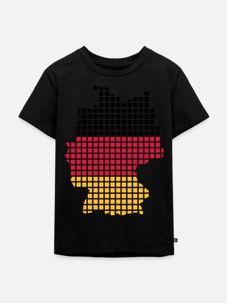 Deutschland - Kinder Premium Bio T-Shirt - Schwarz