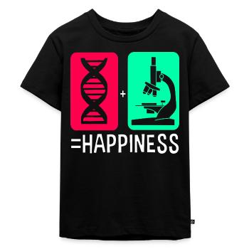 Strukturformel Molekül - Kinder Premium Bio T-Shirt - Schwarz - Vorne - Mikhail (115cm)