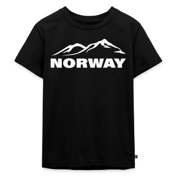 NORWAY - Kinder Premium Bio T-Shirt - Schwarz - Vorne - Mikhail (115cm)