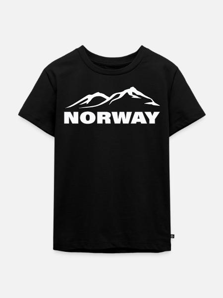 NORWAY - Kinder Premium Bio T-Shirt - Schwarz
