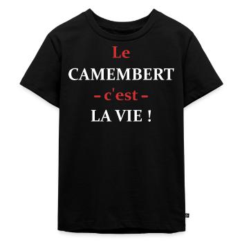 le camembert c'est la vie - T-shirt Premium bio Enfant - noir - Devant - Mikhail (115cm)