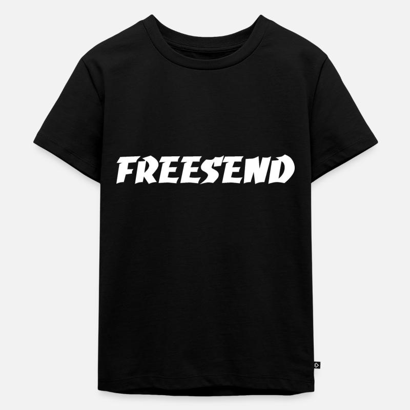 freesend 4 - Kinder Premium Bio T-Shirt - Schwarz