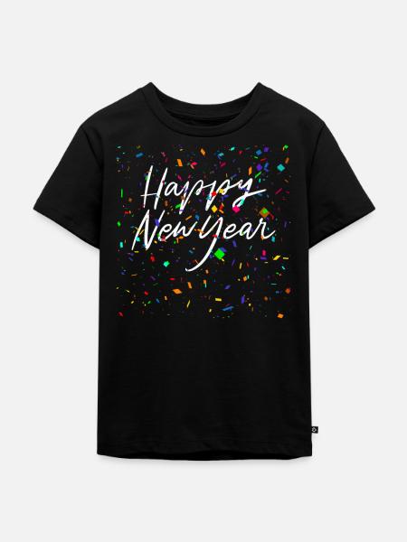 Happy New Year Party - Kinder Premium Bio T-Shirt - Schwarz