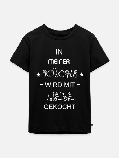 koch - Kinder Premium Bio T-Shirt - Schwarz