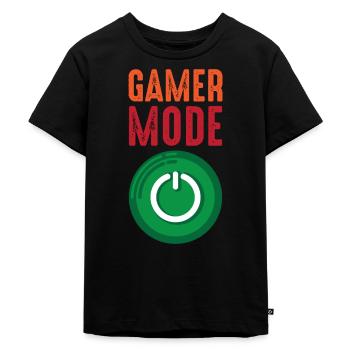 Spel - Ekologisk premium-T-shirt barn - svart - Fram - Mikhail (115cm)