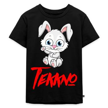TEKKNO HARDTEKK TEKK TEKKE Sweet rabbit - Kids Premium Organic T-Shirt - black - Front - Mikhail (115cm)