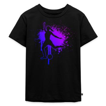 Football Football Matches Footballers Football matches - Kids Premium Organic T-Shirt - black - Front - Mikhail (115cm)