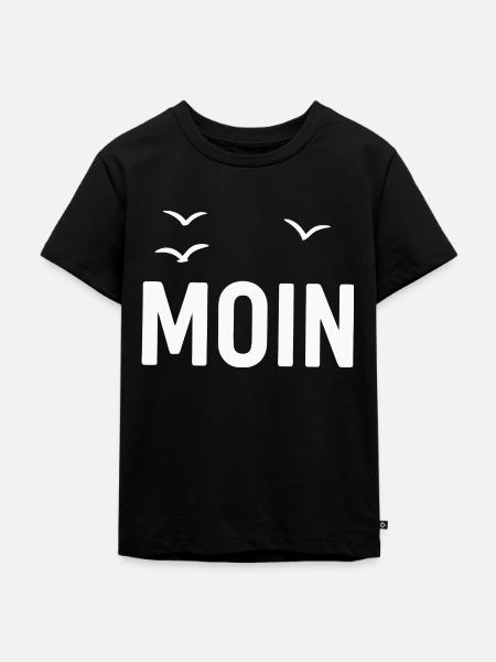 Moin Moewen - Kinder Premium Bio T-Shirt - Schwarz