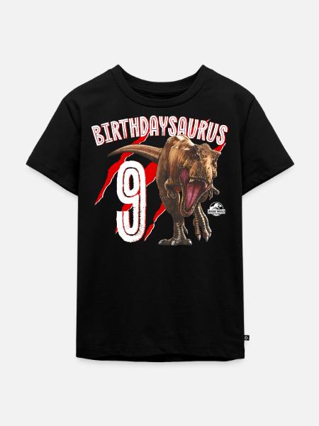 Jurassic World Anniversaire Birthdaysaurus 9 - T-shirt Premium bio Enfant - noir