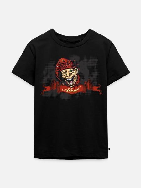 Faschings Alaaf Harlekin - Clown - Kinder Premium Bio T-Shirt - Schwarz
