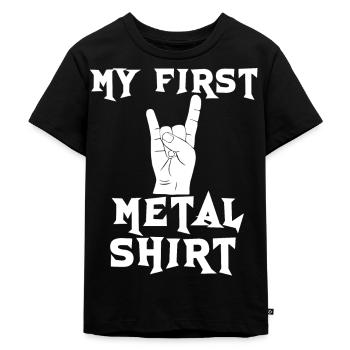 Chemise Rock and Metal pour Pères et Enfants - T-shirt Premium bio Enfant - noir - Devant - Mikhail (115cm)