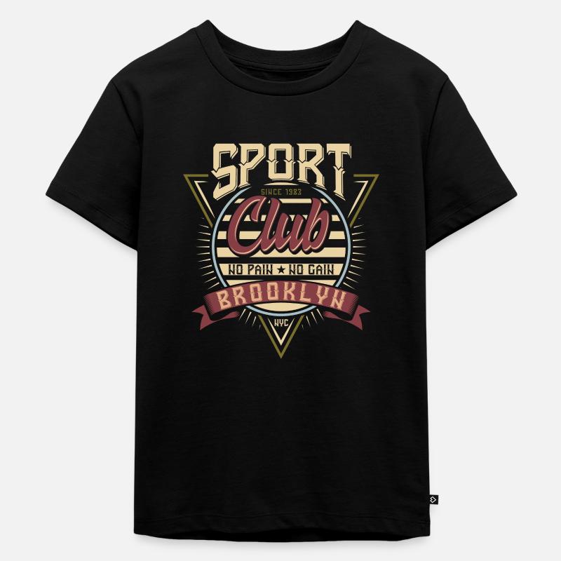 Muskel Training - Kinder Premium Bio T-Shirt - Schwarz