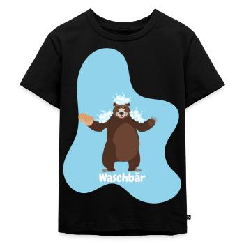 Raton laveur - T-shirt Premium bio Enfant - noir - Devant - Mikhail (115cm)