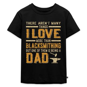 Blacksmith - Kids Premium Organic T-Shirt - black - Front - Mikhail (115cm)