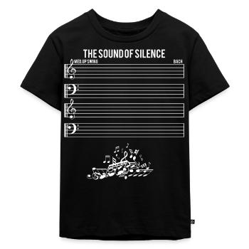 The Sound Of Silence - Kinder Premium Bio T-Shirt - Schwarz - Vorne - Mikhail (115cm)
