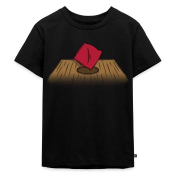 Bean bag disappears in the hole - Funny things - Kids Premium Organic T-Shirt - black - Front - Mikhail (115cm)
