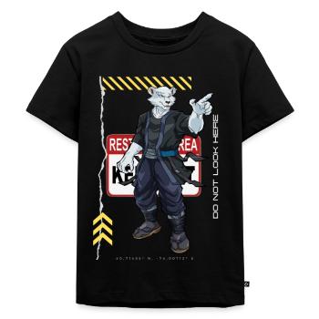 Ne regardez pas ici - T-shirt Premium bio Enfant - noir - Devant - Mikhail (115cm)