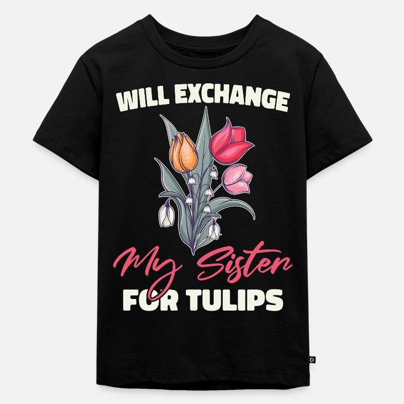 Hobbygärtner Garten Schwester - Kinder Premium Bio T-Shirt - Schwarz