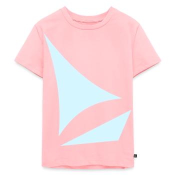Stilisiertes Segelboot - Kinder Premium Bio T-Shirt - Rosa - Vorne - AI Model Kid Female (0cm)