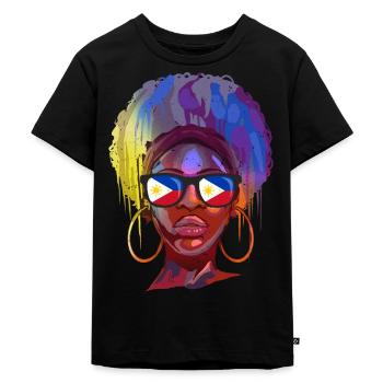 Philippines - T-shirt Premium bio Enfant - noir - Devant - Mikhail (115cm)