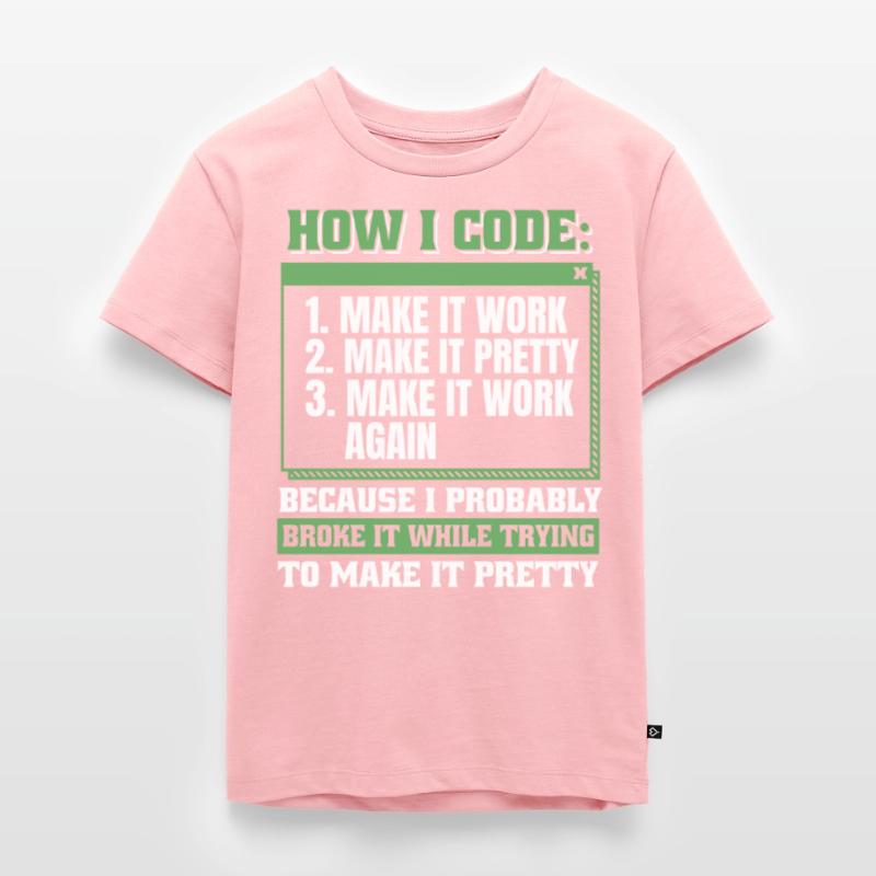 Developer, Coder, Programmer Kids Premium Organic T-Shirt