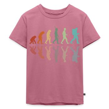 Wandern Entwicklung - Kinder Premium Bio T-Shirt - Mauve - Vorne - Hailey (125cm)