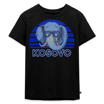 Kosovo - Kids Premium Organic T-Shirt - black - Front - Mikhail (115cm)