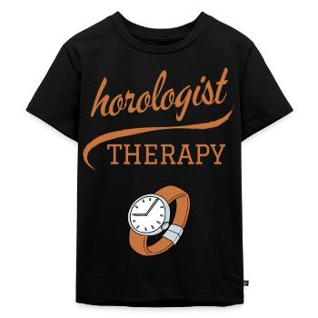 HOROLOGIST THERAPY WATCH COLLECTOR - Kids Premium Organic T-Shirt - black - Front - Mikhail (115cm)
