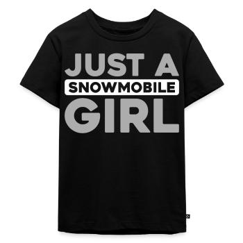 Motoneige Motoneige - T-shirt Premium bio Enfant - noir - Devant - Mikhail (115cm)