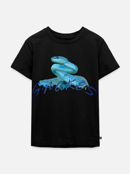 SNAKES - Kids Premium Organic T-Shirt - black