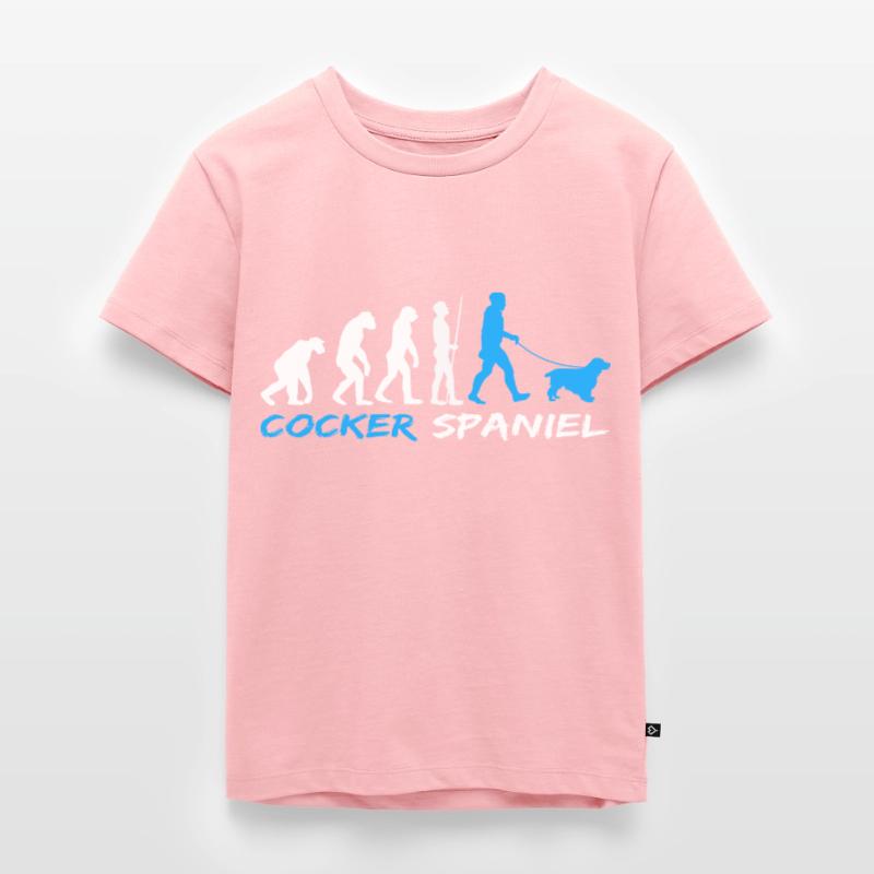 Cocker anglais Cocker Spaniel Chien Evolution T-shirt Premium bio Enfant