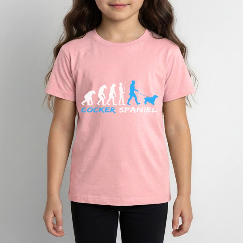Cocker anglais Cocker Spaniel Chien Evolution T-shirt Premium bio Enfant