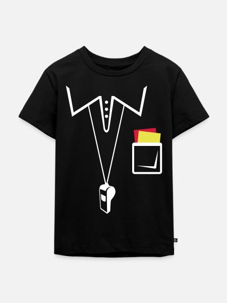 Schiedsrichter Trikot - Fußball - Kinder Premium Bio T-Shirt - Schwarz