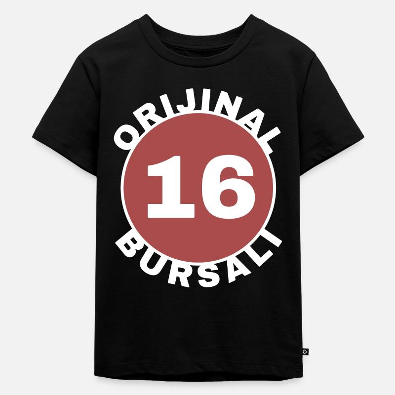 Bursa - Kinder Premium Bio T-Shirt - Schwarz