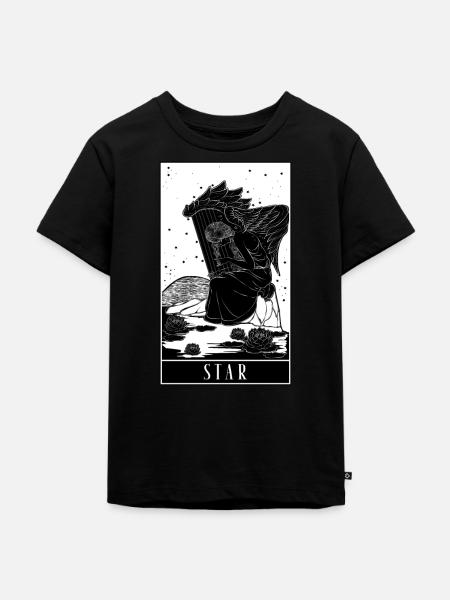 Star - Tarot Karten Lesen - Kinder Premium Bio T-Shirt - Schwarz