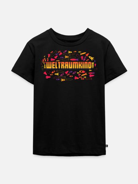 Weltraumkind - Kinder Premium Bio T-Shirt - Schwarz