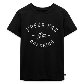 Je peux pas j ai coaching clair - T-shirt Premium bio Enfant - noir - Devant - Mikhail (115cm)