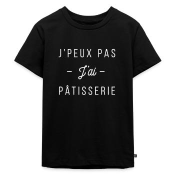 Je peux pas j ai pâtisserie - T-shirt Premium bio Enfant - noir - Devant - Mikhail (115cm)
