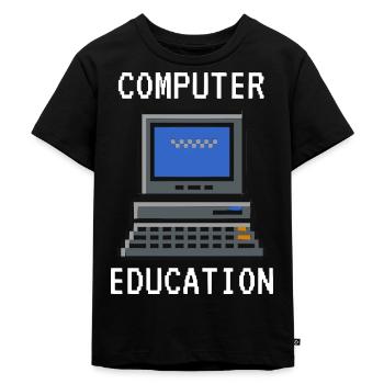 Computer Education - T-shirt Premium bio Enfant - noir - Devant - Mikhail (115cm)