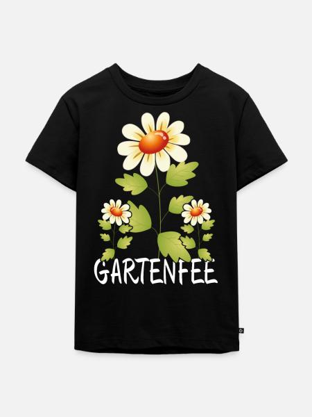 Gartenfee Garten Gärtnerin - Kinder Premium Bio T-Shirt - Schwarz