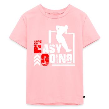 Muscle Up 360° Calisthenics Park Klimmzugstange - Kinder Premium Bio T-Shirt - Rosa - Vorne - AI Model Kid Female (0cm)
