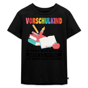 Kindergarten Vorschule Vorschulpädagoge Geschenk - Kinder Premium Bio T-Shirt - Schwarz - Vorne - Mikhail (115cm)