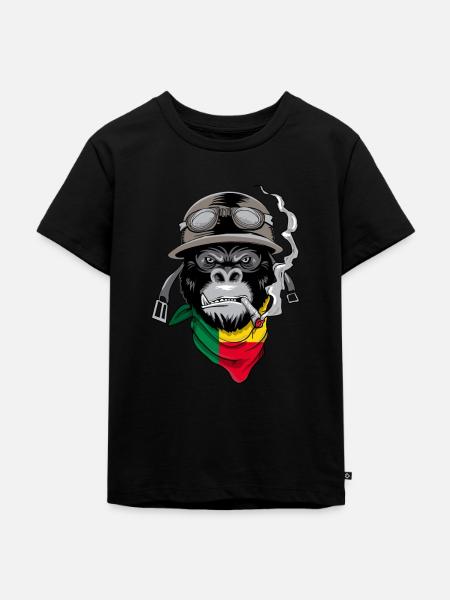 Benin - Kinder Premium Bio T-Shirt - Schwarz