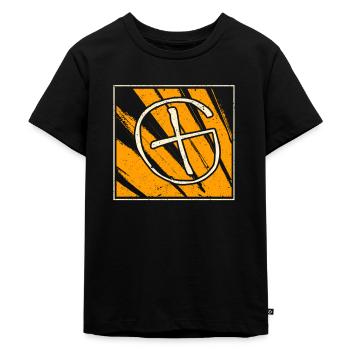Geocaching GPS Container Target Marker Treasure - T-shirt Premium bio Enfant - noir - Devant - Mikhail (115cm)