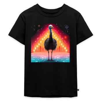 Strauß xmas Elemente, Liebe Strauße - Kinder Premium Bio T-Shirt - Schwarz - Vorne - Mikhail (115cm)