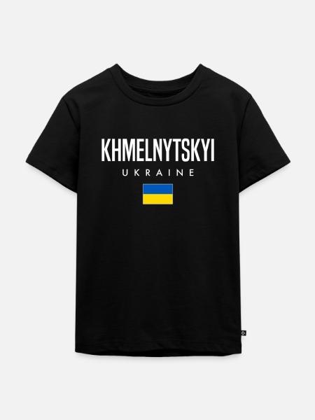 Khmelnytskyi Ukraine - Kinder Premium Bio T-Shirt - Schwarz