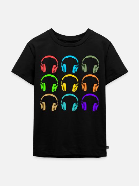 Dj - Kinder Premium Bio T-Shirt - Schwarz
