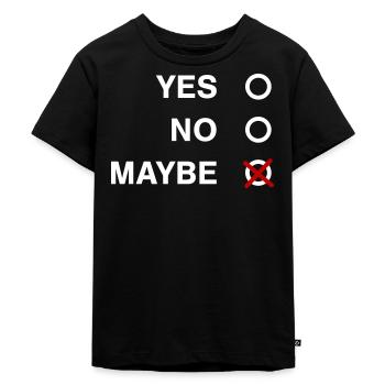 YES NO MAYBE - T-shirt Premium bio Enfant - noir - Devant - Mikhail (115cm)