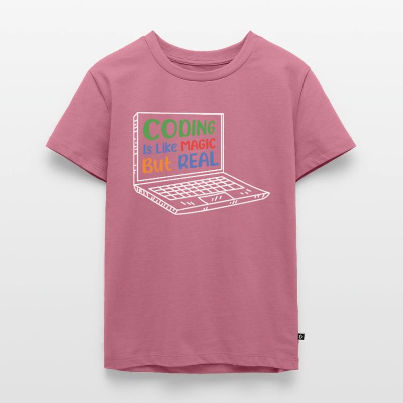Coding Is Like Magic Coder Programmer Computer Gee Kinder Premium Bio T-Shirt