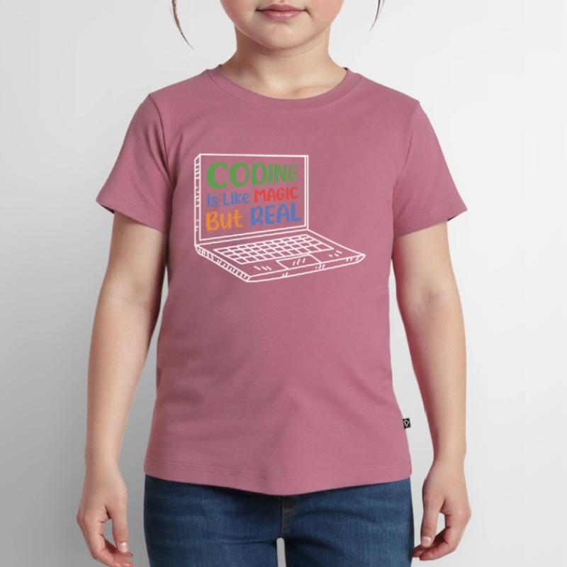 Coding Is Like Magic Coder Programmer Computer Gee Kinder Premium Bio T-Shirt